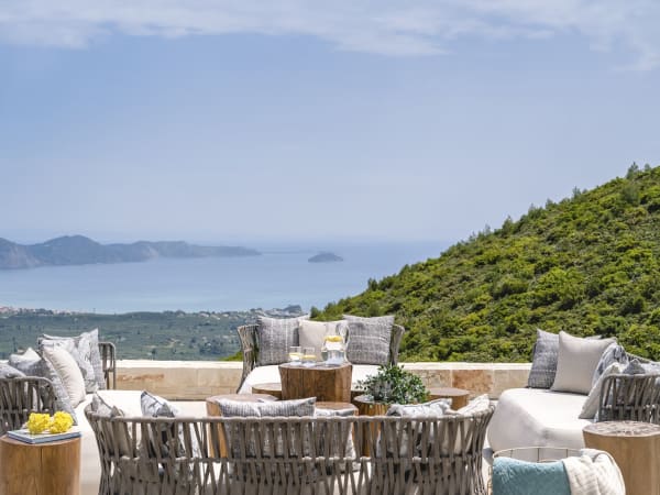 Glorious views out over the Gulf of Laganas and the National Marine Park of Zakynthos.