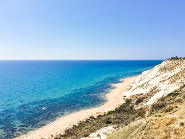 The nearby paradisiacal beach of Torre Salsa.