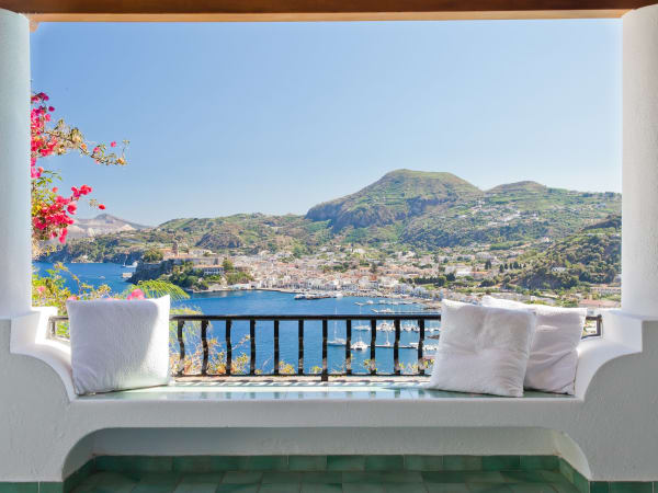 The pure colours of the Aeolian Islands.