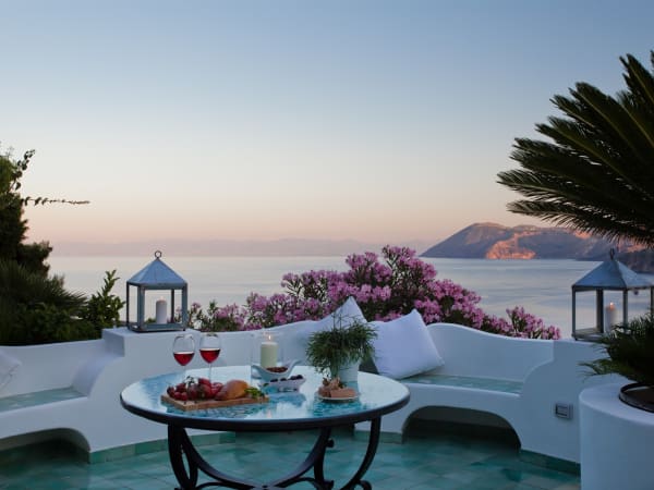 A stunning spot to sit at sunset.