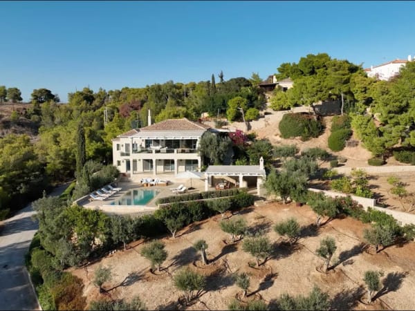 Ariel views of Villa Marlina